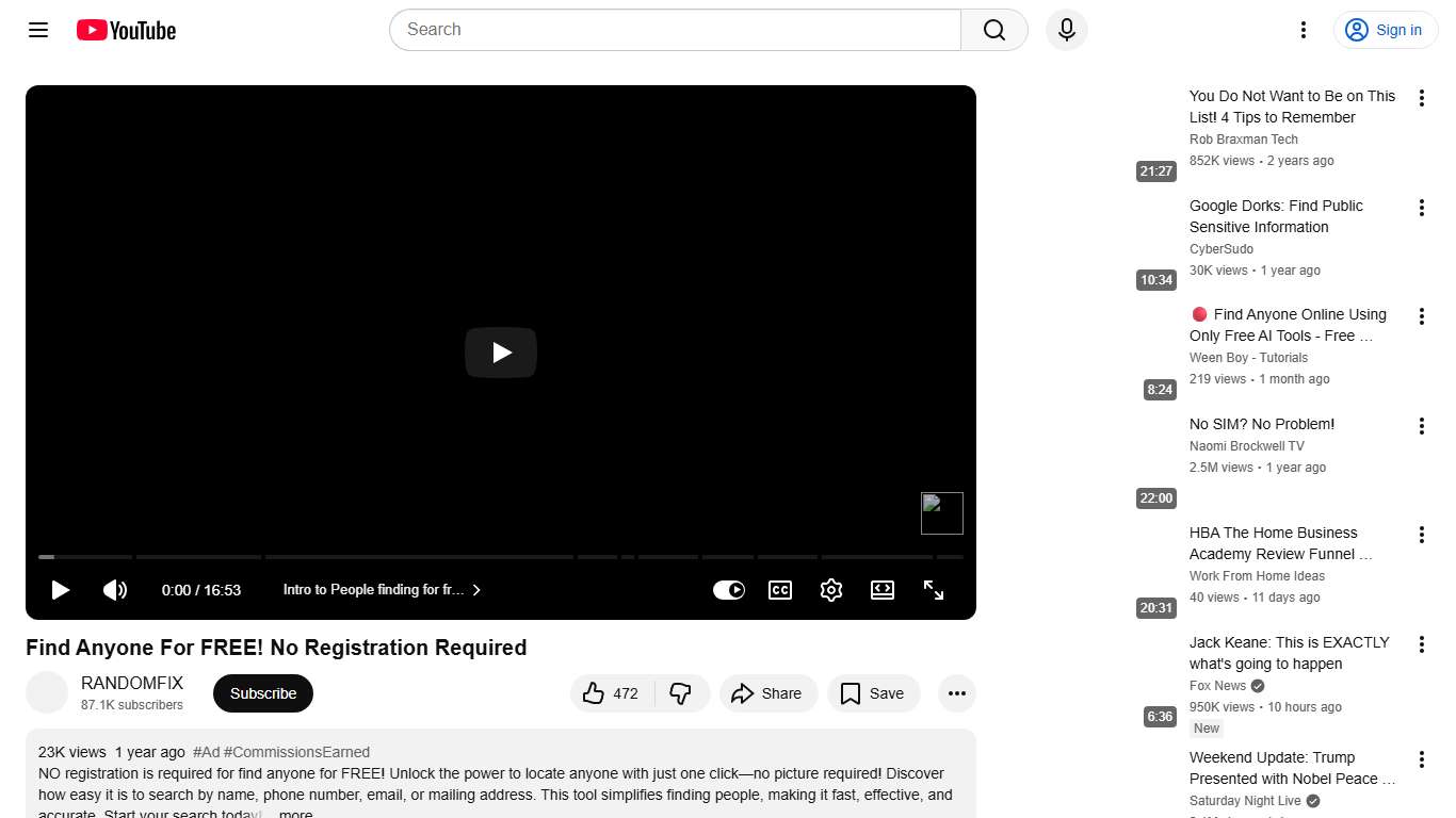Find Anyone For FREE! No Registration Required - YouTube